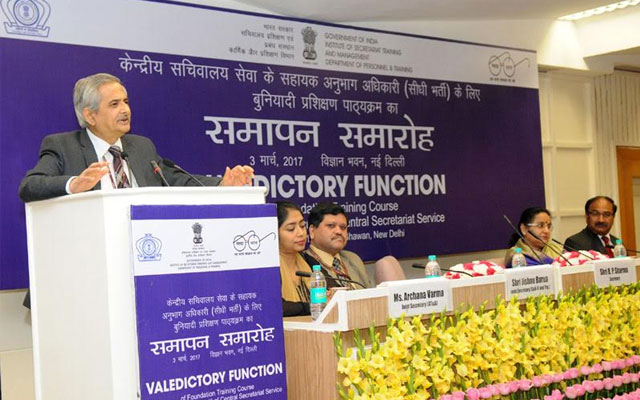 B. P. Sharma inaugurates Valedictory Function of Foundation Training Course for ASOs (DR) of CSS