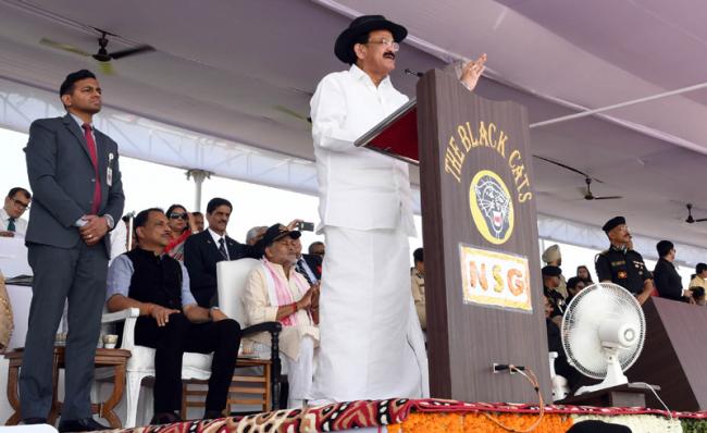Vice President Naidu addresses 33rd Raising Day celebrations of the National Security Guard 