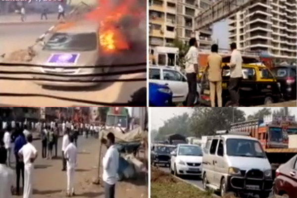 Maharashtra bandh: Train services disrupted, buses vandalised