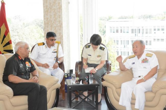 Chief of Staff of Japan Self Defence Forces meet Eastern Command GOC-in-C in Kolkata 