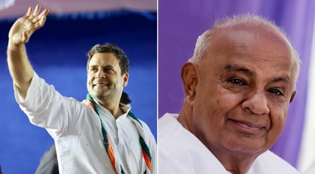 Karnataka: Congress-JD(s), BJP meet Governor over claiming stakes to form government