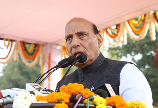 Centre withdrawing cases of stone pelting in Kashmir: Rajnath Singh
