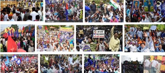 SC/ST Amendment protest : Life partially affected in MP and in parts of UP and Rajasthan