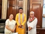 Tripura Chief Minister Biplab Kumar Deb meets Sumitra Mahajan