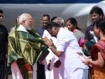 As Modi reaches Chennai, black flags flutter atop houses of Karunanidhi, other political leaders
