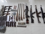 Meghalaya police recover huge cache of hidden weapons