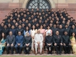 Probationers of the Indian Forest Service call on the President Kovind