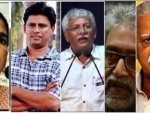 Arundhati Roy and other intellectuals address press conference, condemn arrest of activists