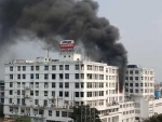 Kolkata: Fire breaks out at Park Street office building, firefighting ops underway