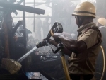 Massive fire breaks out in Kolkata market, firefight ops underway