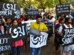 Kolkata scribes protest against ruling party's alleged attack on journalists across Bengal during Panchayat nomination coverage