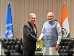 G20 Summit:Narendra Modi meets Antonio Guterres