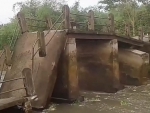 West Bengal: Old bridge over river Kana Damodar collapses in Howrah, no casualties