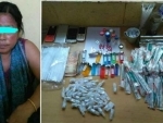 Police arrest lady drug paddler with huge quantity drugs at Moreh town