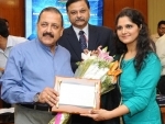 Dr Jitendra Singh felicitates the toppers of Civil Services Examination, 2017