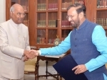 Prakash Javadekar meets Indian President Kovind