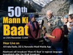 PM Modi begins addressing 50th episode of 'Mann Ki Baat'
