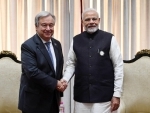 Prime Minister Narendra Modi meets Antonio Guterres 