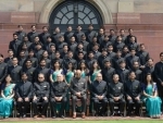 Officer trainees of Central Engineering Service (Roads) and Central Public Works Department call on the President Kovind