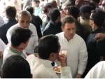 Rahul Gandhi enjoys his chai-samosa moment while campaigning in Madhya Pradesh 