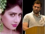 Rahul Gandhi expresses shock at the untimely death of Sridevi