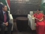 External Affairs Minister Sushma Swaraj arrives in South Africa 