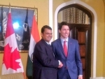Maharashtra CM Devendra Fadnavis meets visiting Canadian PM Justin Trudeau 