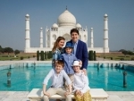 Justin Trudeau visits Taj Mahal with family, clicks family photo infront of Mughal creation 