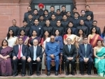 Officer trainees of the Indian Foreign Service call on the President