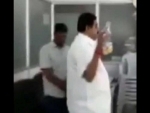 Congress leader sprinkles petrol in Bengaluru office, caught on video