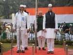 Rahul Gandhi hoists flag on Congress' 134th foundation day