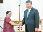 Sushma Swaraj meets Chinese President Xi Jinping