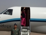 Sushma Swaraj emplanes for South Africa to attend BRICS summit