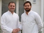 Tejashwi Yadav meets Rahul Gandhi, says 'committed to take nation out of fear'