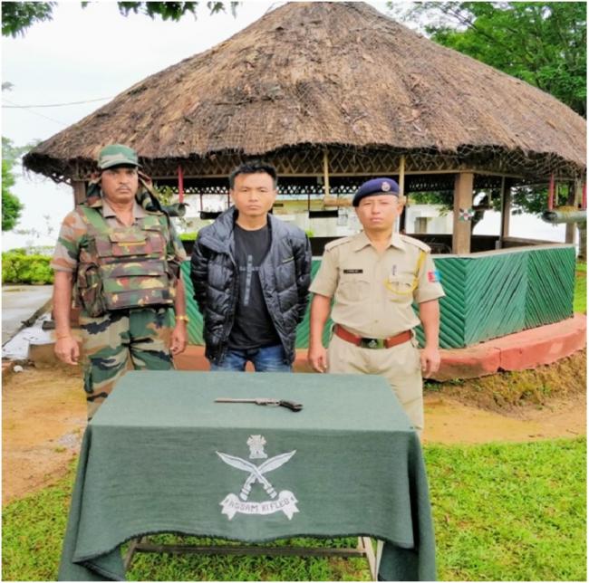 Assam Rifles nab two militants with arms in Nagaland