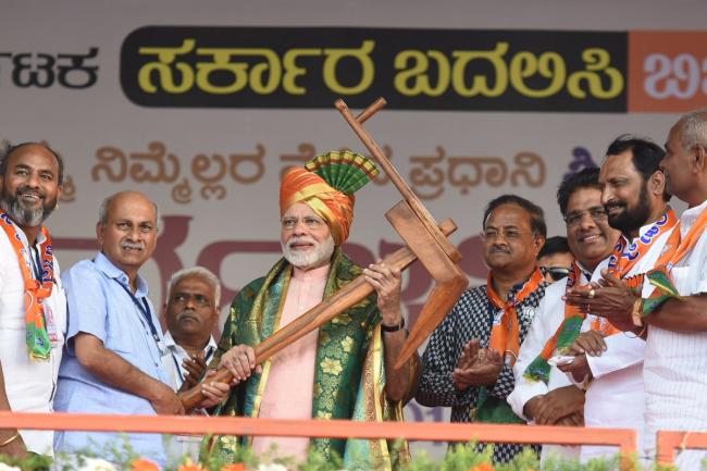PM Modi to hold three rallies in Karnataka today
