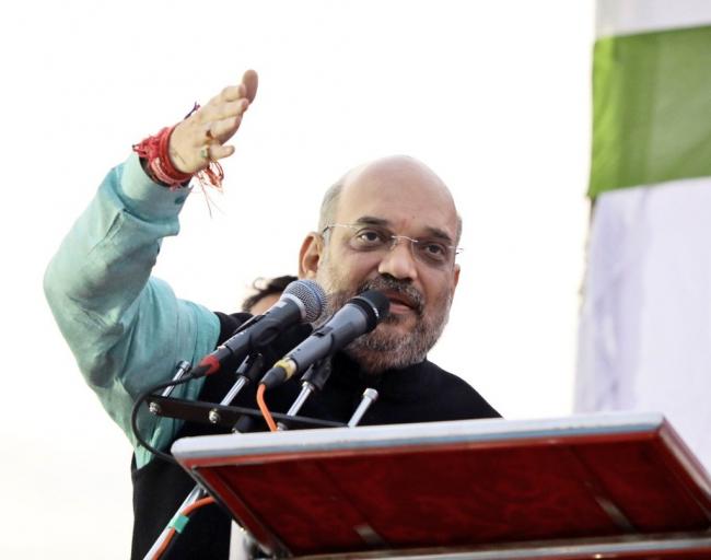 Amit Shah congratulates Tripura's CM elect Biplab Kumar Deb