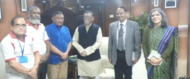 Labour Minister Santosh Gangwar assures help to protesting pensioners, says Govt committed towards their well-being