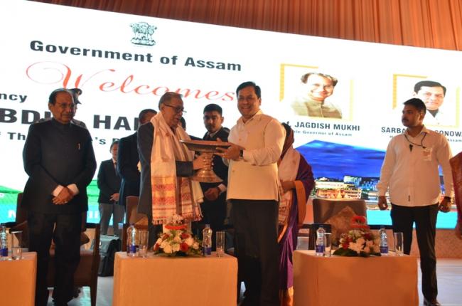 Bangladesh President attaches great importance on ties with Assam