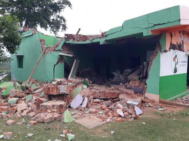 West Bengal: TMC party office collapses in explosion in Birbhum