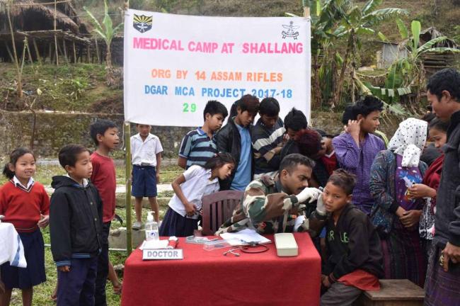 Assam Rifles conducts medical camp along Indo-Myanmar border