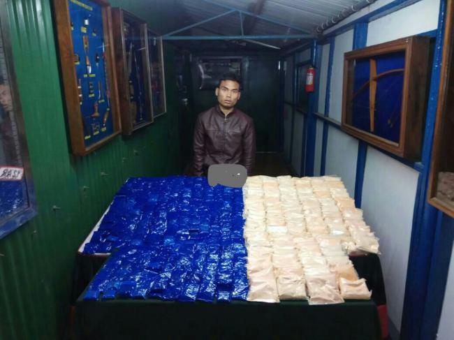 Drugs worth of Rs 11.96 crore seized in Manipur, one held