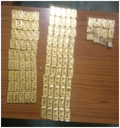 DRI seizes 18.967 kg gold worth of Rs 5.85 crore in Mizoram