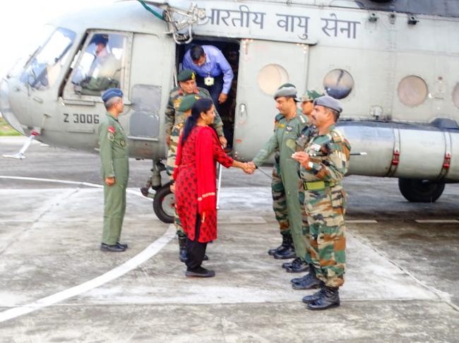 Defence Minister Nirmala Sitharaman arrives in Assam 