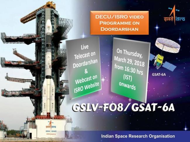 ISRO launches home-made communications satellites GSAT-6A today