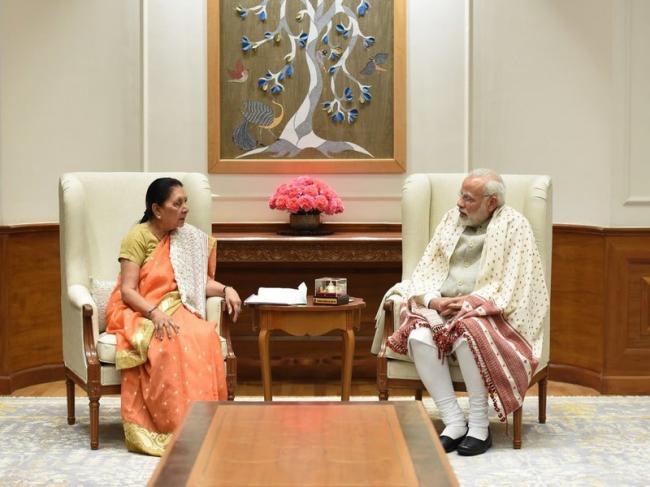 PM Modi meets Madhya Pradesh Governor Anandiben Patel