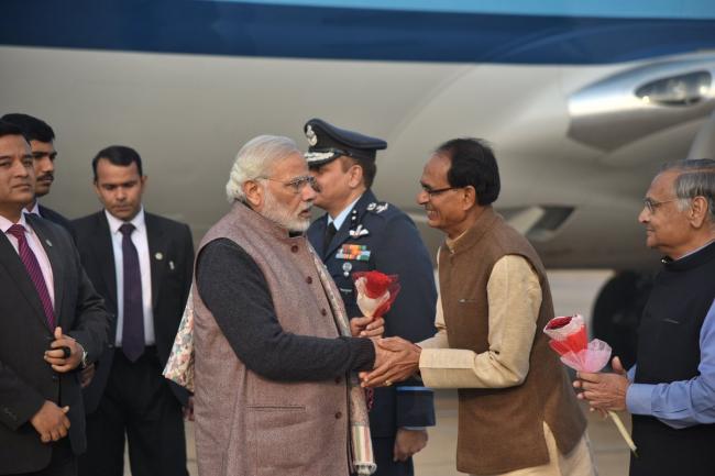 PM Modi arrives at Tekanpur, attends Conference of DGsP and IGsP