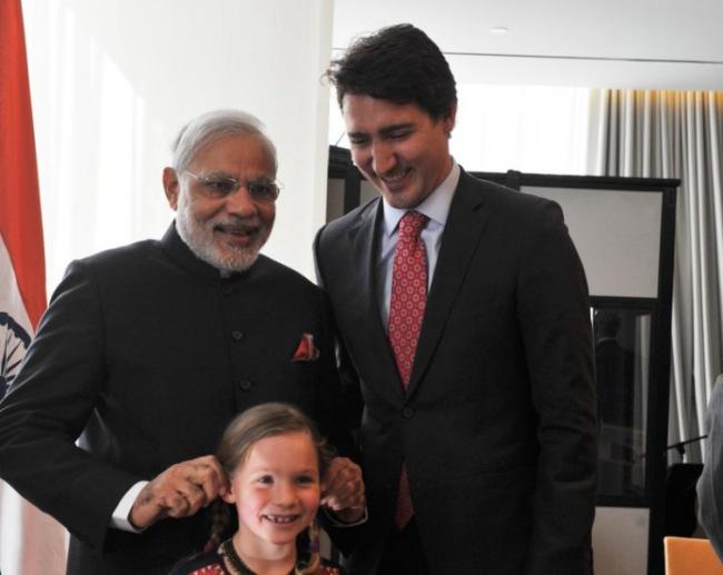 Prime Minister Narendra Modi looking forward to meet Canadian PM Justin Trudeau today