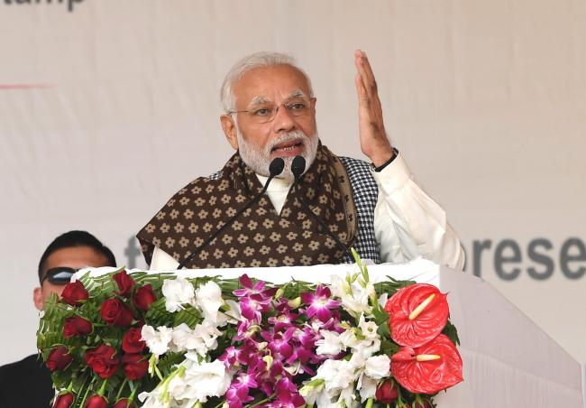 Prime Minister Narendra Modi visits Ghazipur