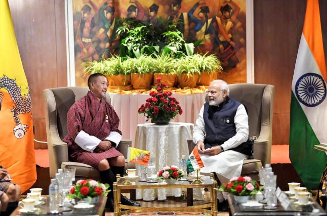 Narendra Modi meets Chief Advisor of Interim Government of Bhutan in Kathmandu